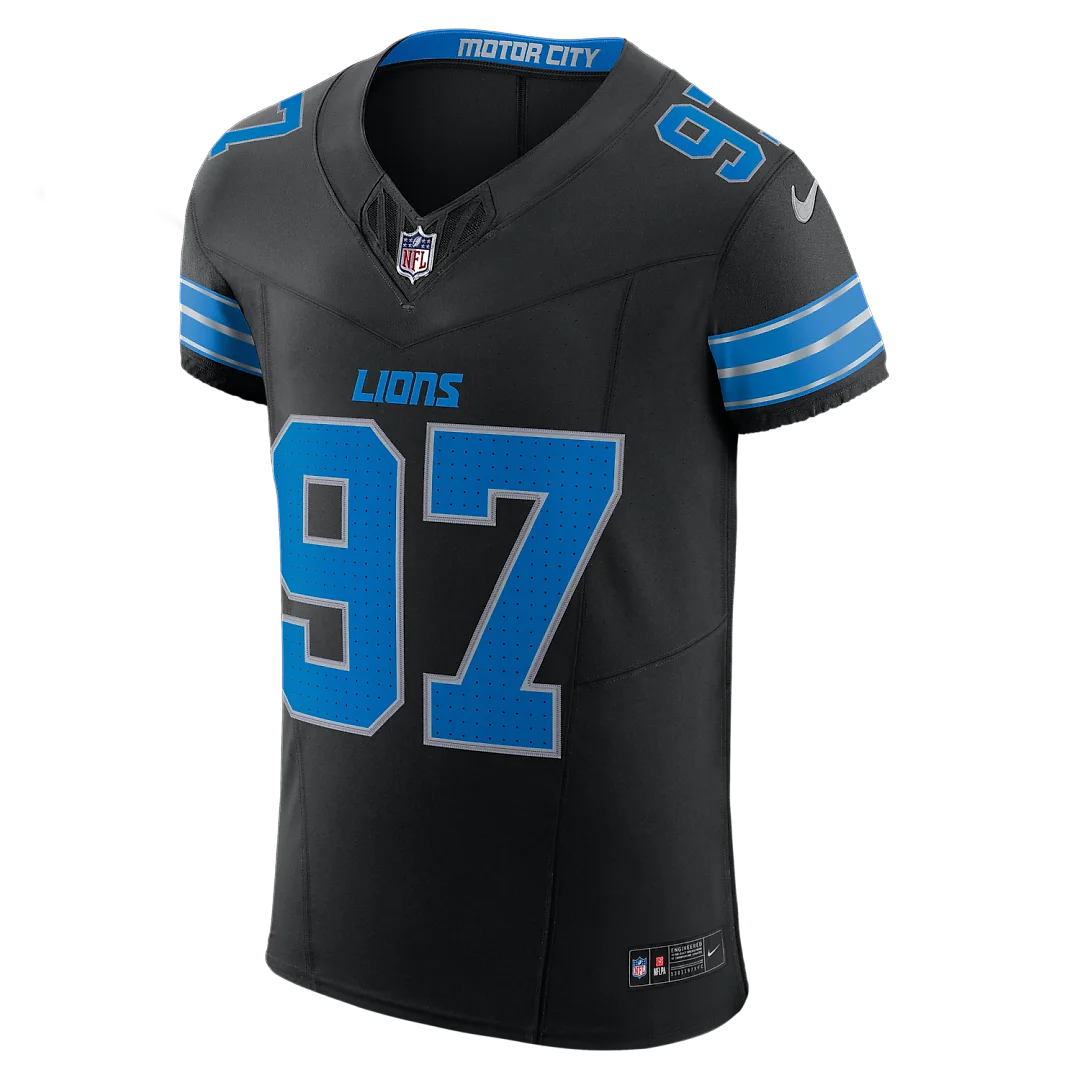 Zennovawear Aidan Hutchinson Detroit Lions Alternate Vapor FUSE. Elite Jersey - Black