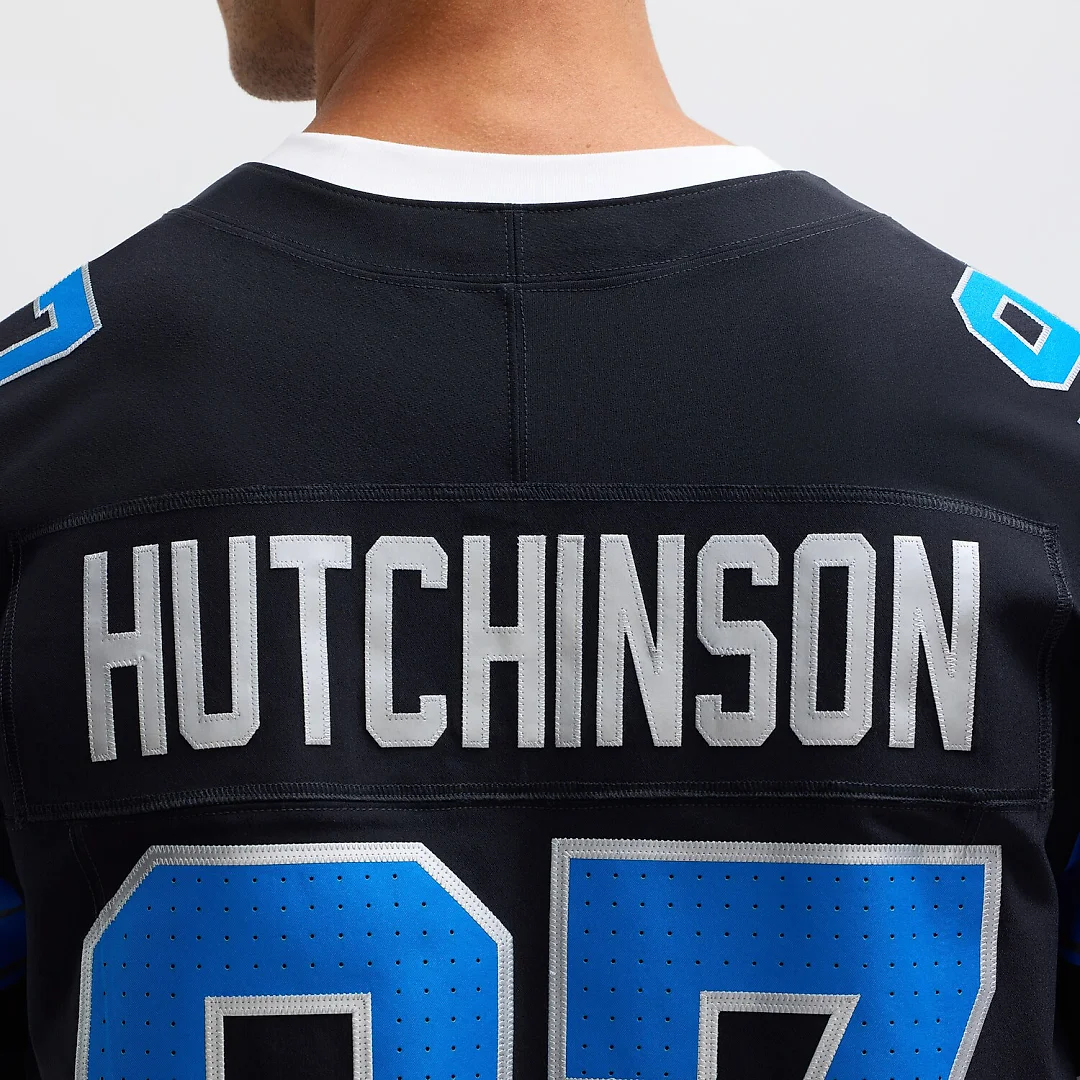 Zennovawear Aidan Hutchinson Detroit Lions Alternate Vapor FUSE. Elite Jersey - Black
