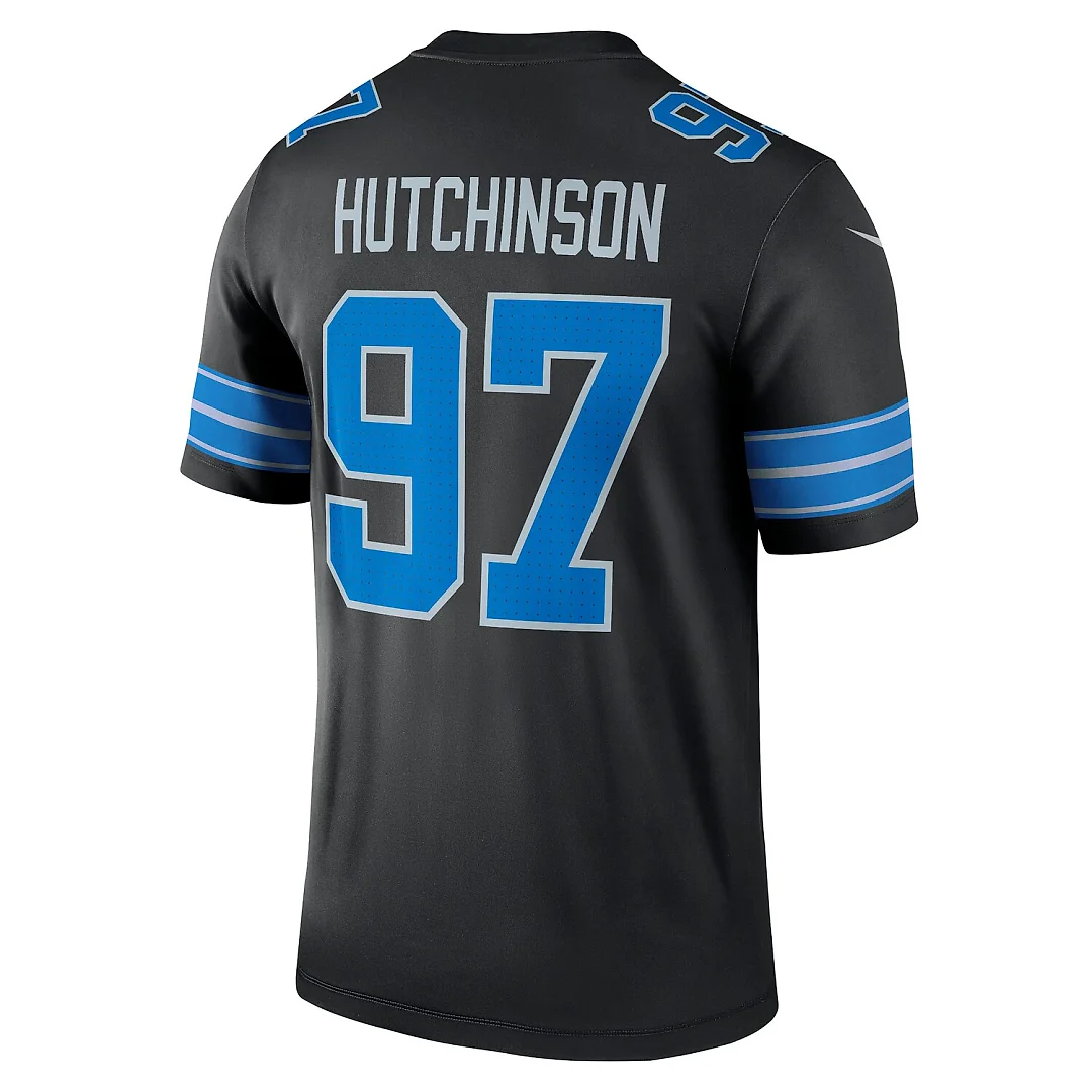 Zennovawear Aidan Hutchinson Detroit Lions Legend Player Performance Top - Black