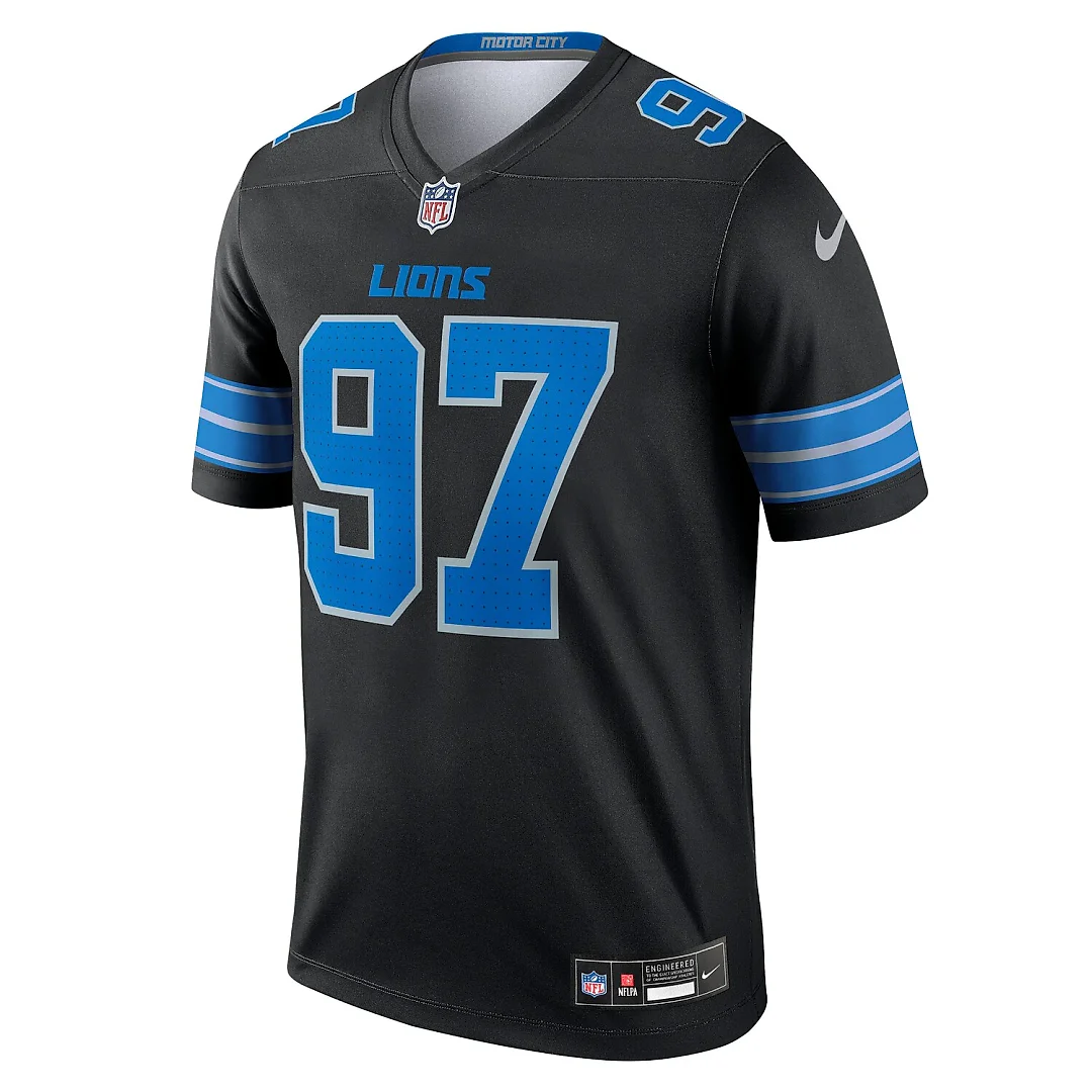 Zennovawear Aidan Hutchinson Detroit Lions Legend Player Performance Top - Black