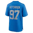 Zennovawear Aidan Hutchinson Detroit Lions Alternate Game Jersey - Blue