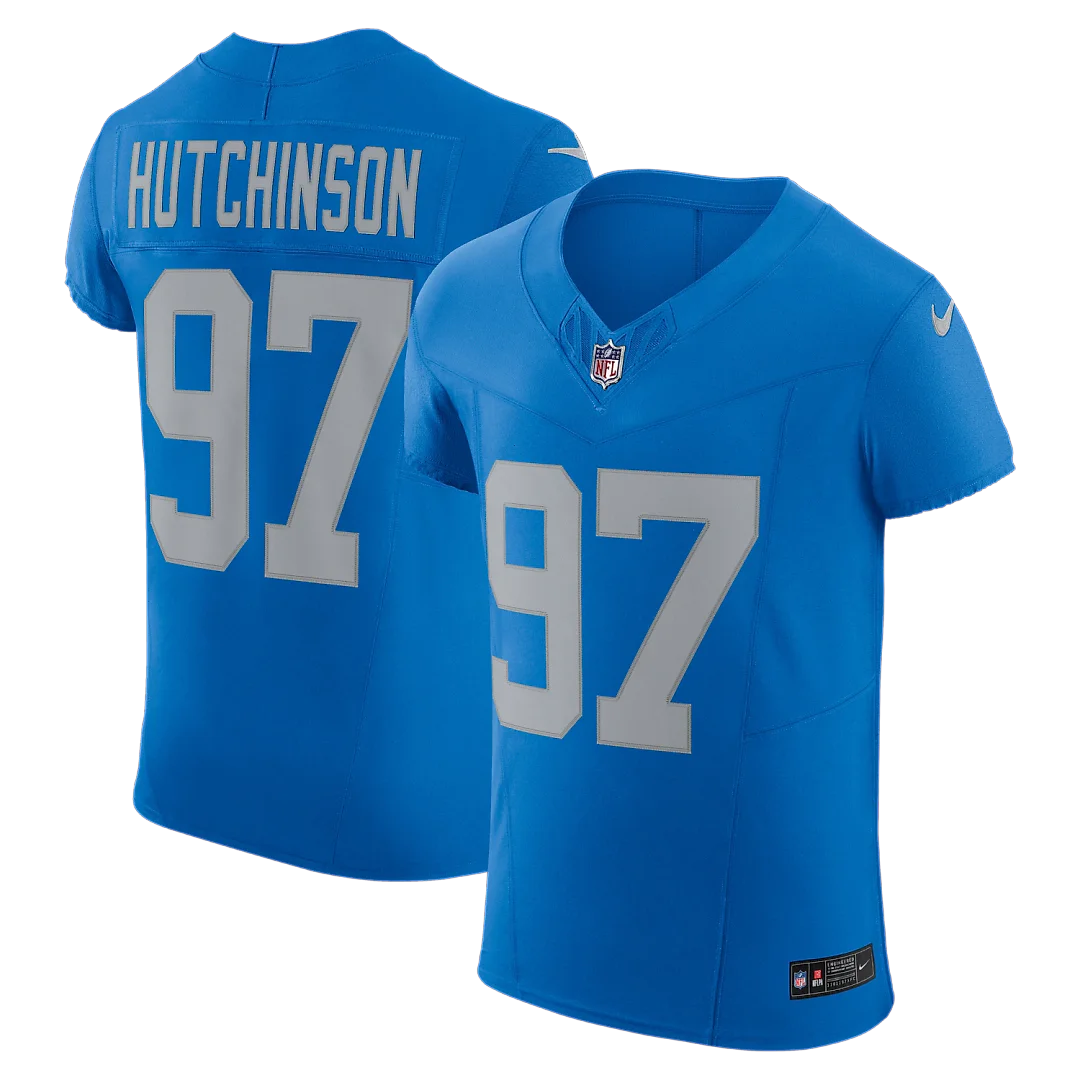 Zennovawear Aidan Hutchinson Detroit Lions Alternate Vapor FUSE. Elite Jersey - Blue