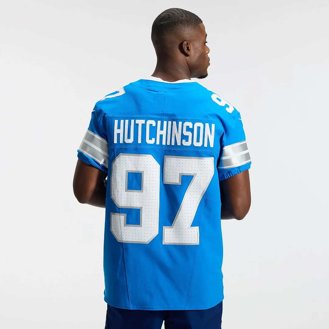 Zennovawear Aidan Hutchinson Detroit Lions Alternate Vapor FUSE. Elite Jersey - Blue