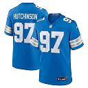 Zennovawear Aidan Hutchinson Detroit Lions Game Jersey - Blue