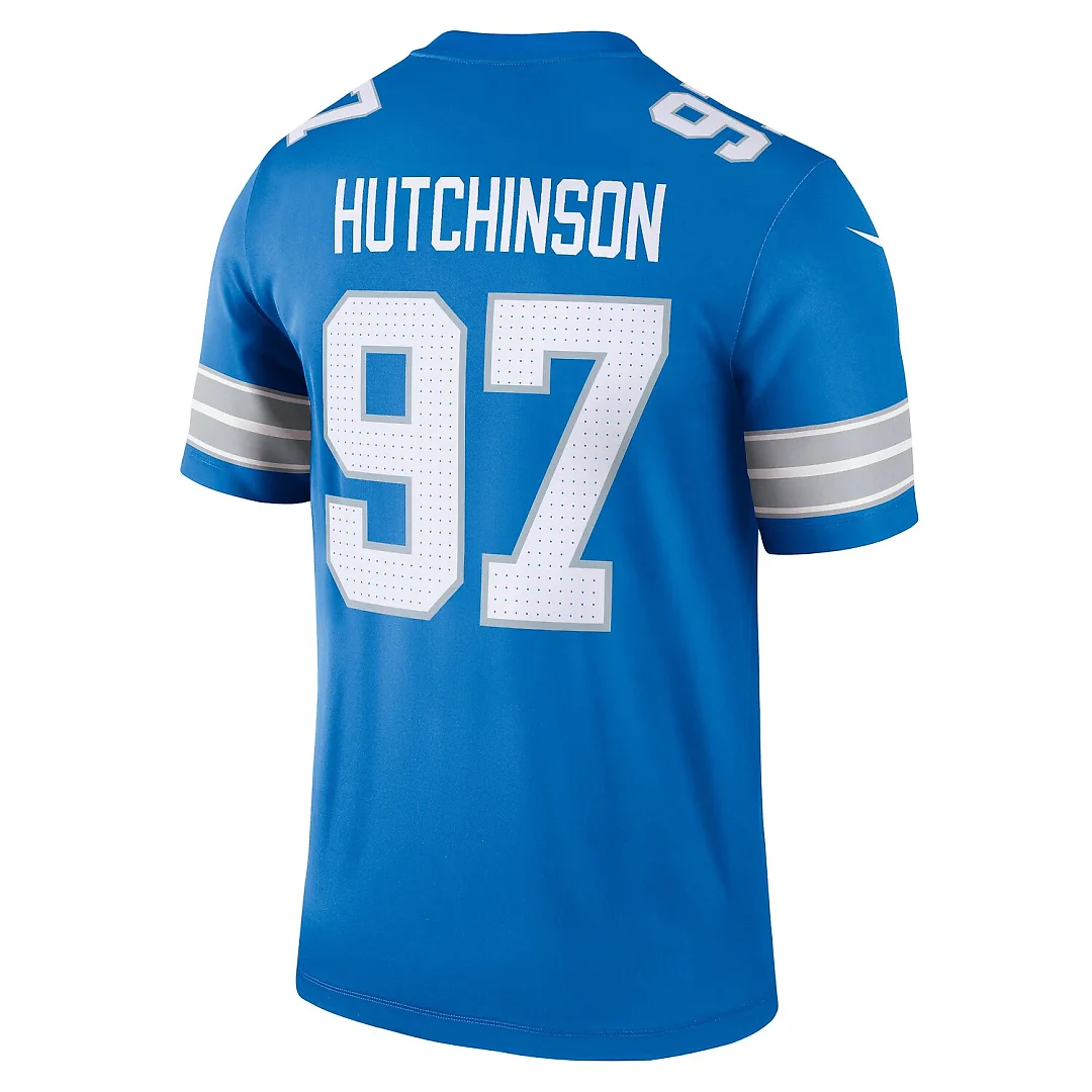 Zennovawear Aidan Hutchinson Detroit Lions Legend Player Performance Top - Blue
