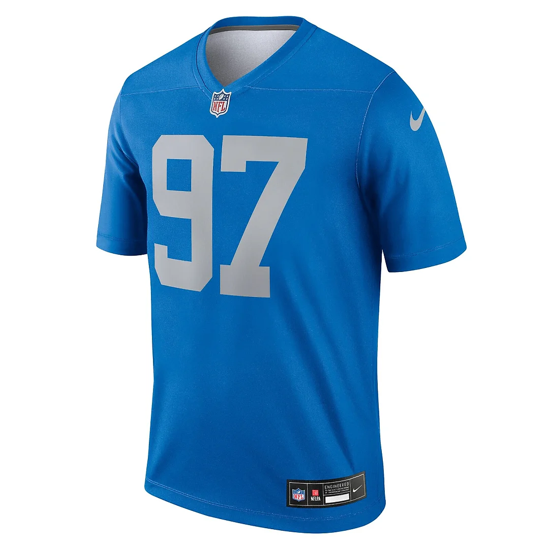 Zennovawear Aidan Hutchinson Detroit Lions Legend Player Performance Top - Blue