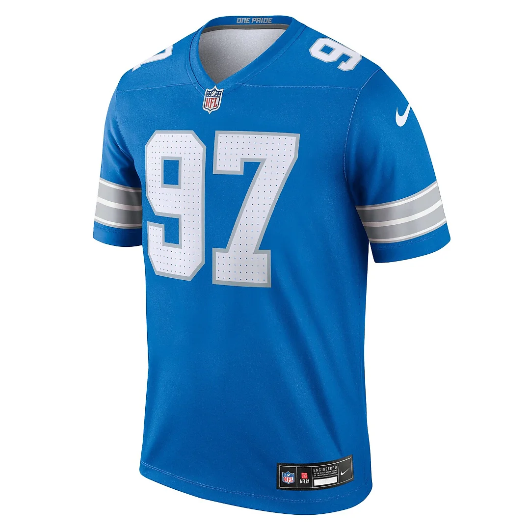 Zennovawear Aidan Hutchinson Detroit Lions Legend Player Performance Top - Blue