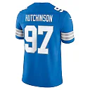 Zennovawear Aidan Hutchinson Detroit Lions Team Vapor FUSE. Stitched Limited Jersey - Blue