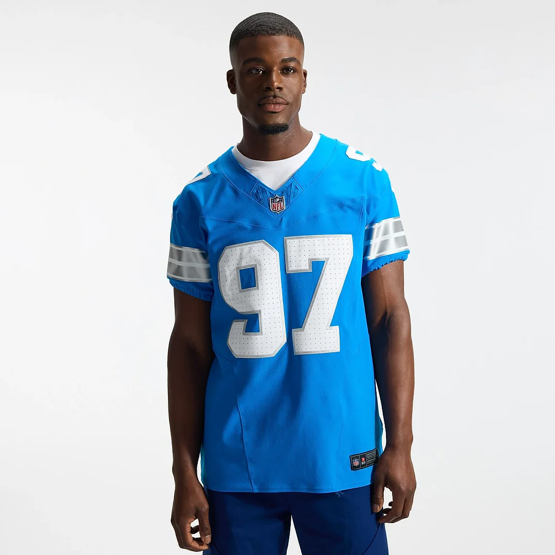 Zennovawear Aidan Hutchinson Detroit Lions Team Vapor FUSE. Elite Jersey - Blue