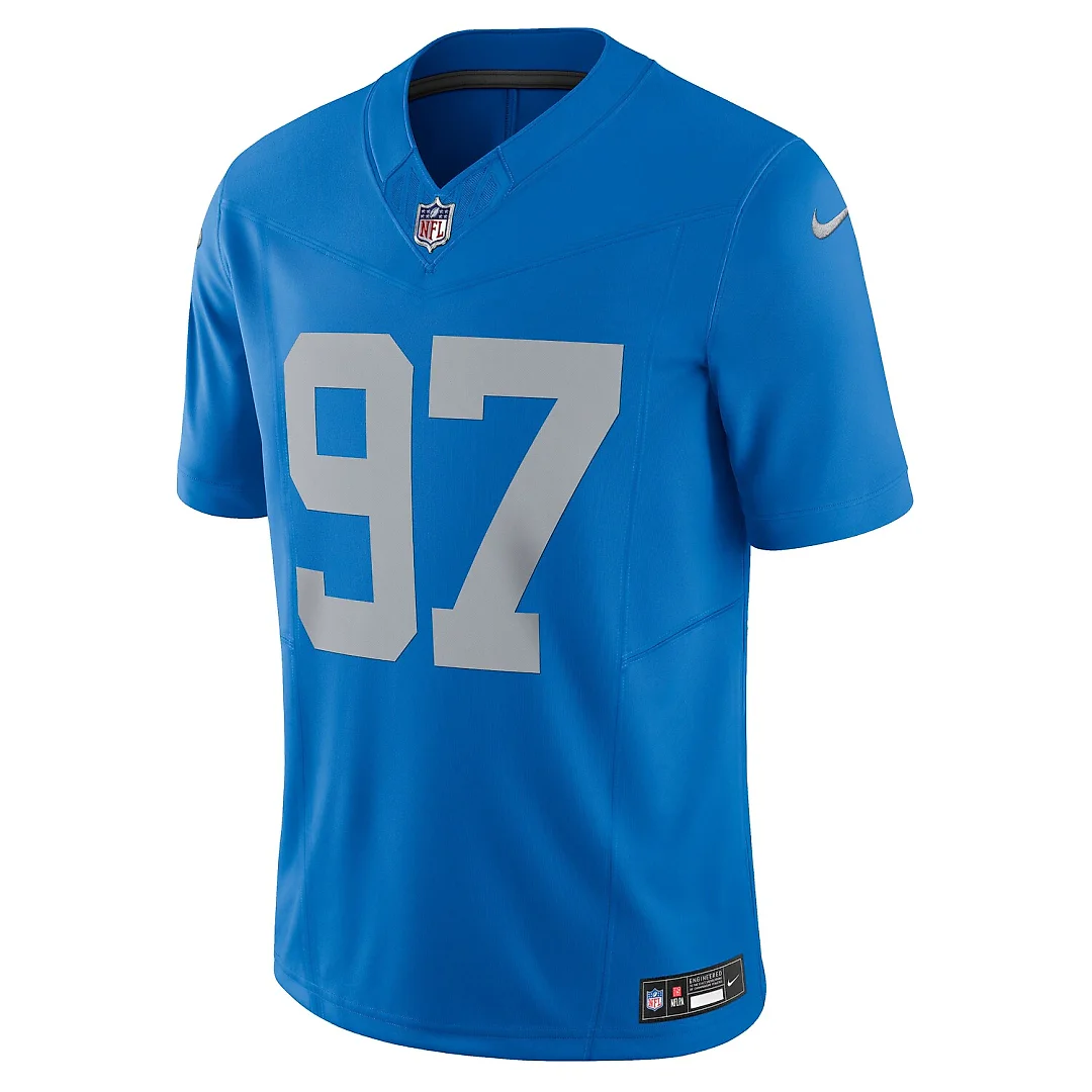 Zennovawear Aidan Hutchinson Detroit Lions Vapor FUSE. Alternate Limited Jersey - Blue