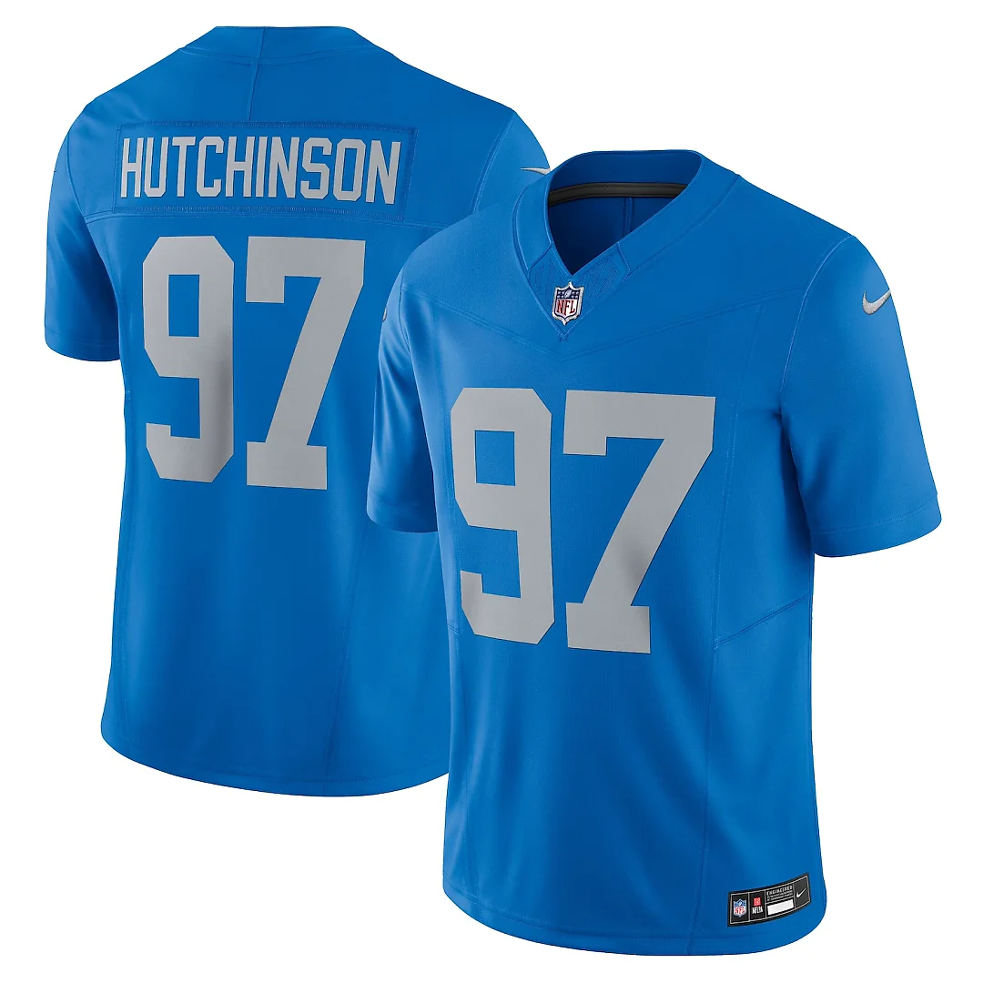 Zennovawear Aidan Hutchinson Detroit Lions Vapor FUSE. Alternate Limited Jersey - Blue