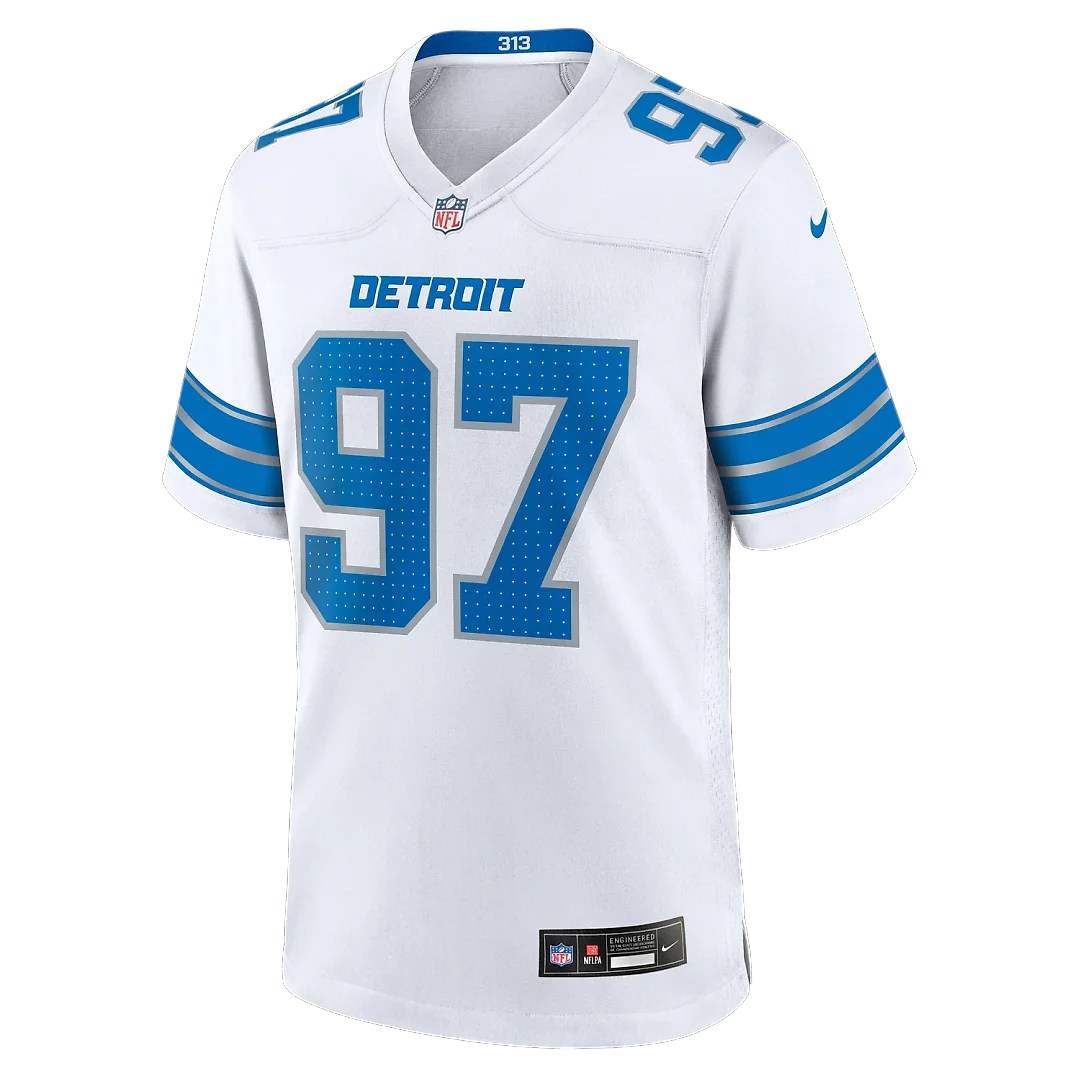 Zennovawear Aidan Hutchinson Detroit Lions Game Jersey - White