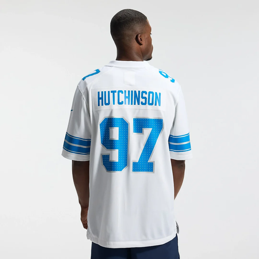 Zennovawear Aidan Hutchinson Detroit Lions Game Jersey - White