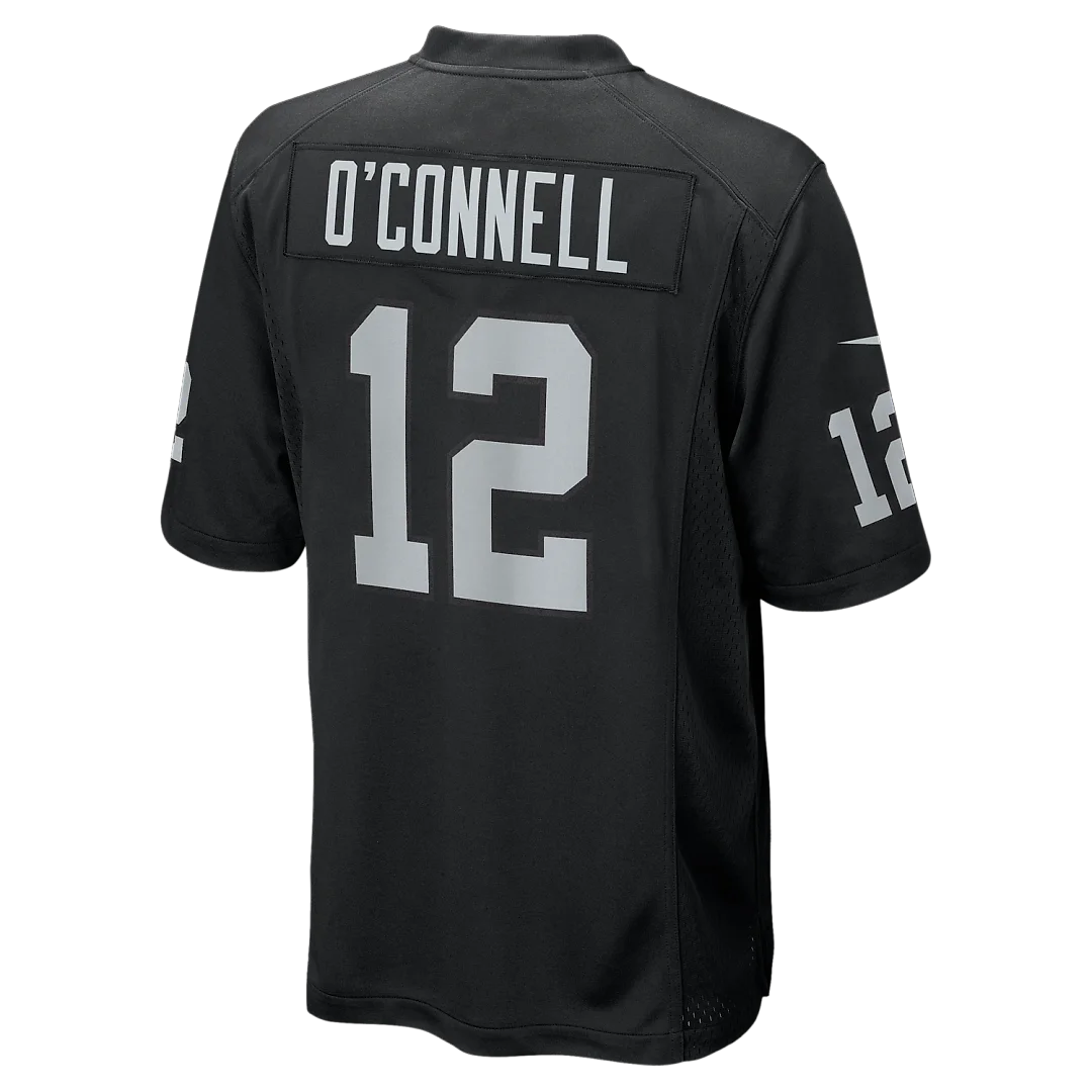 Zennovawear Aidan O'Connell Las Vegas Raiders Team Game Jersey - Black