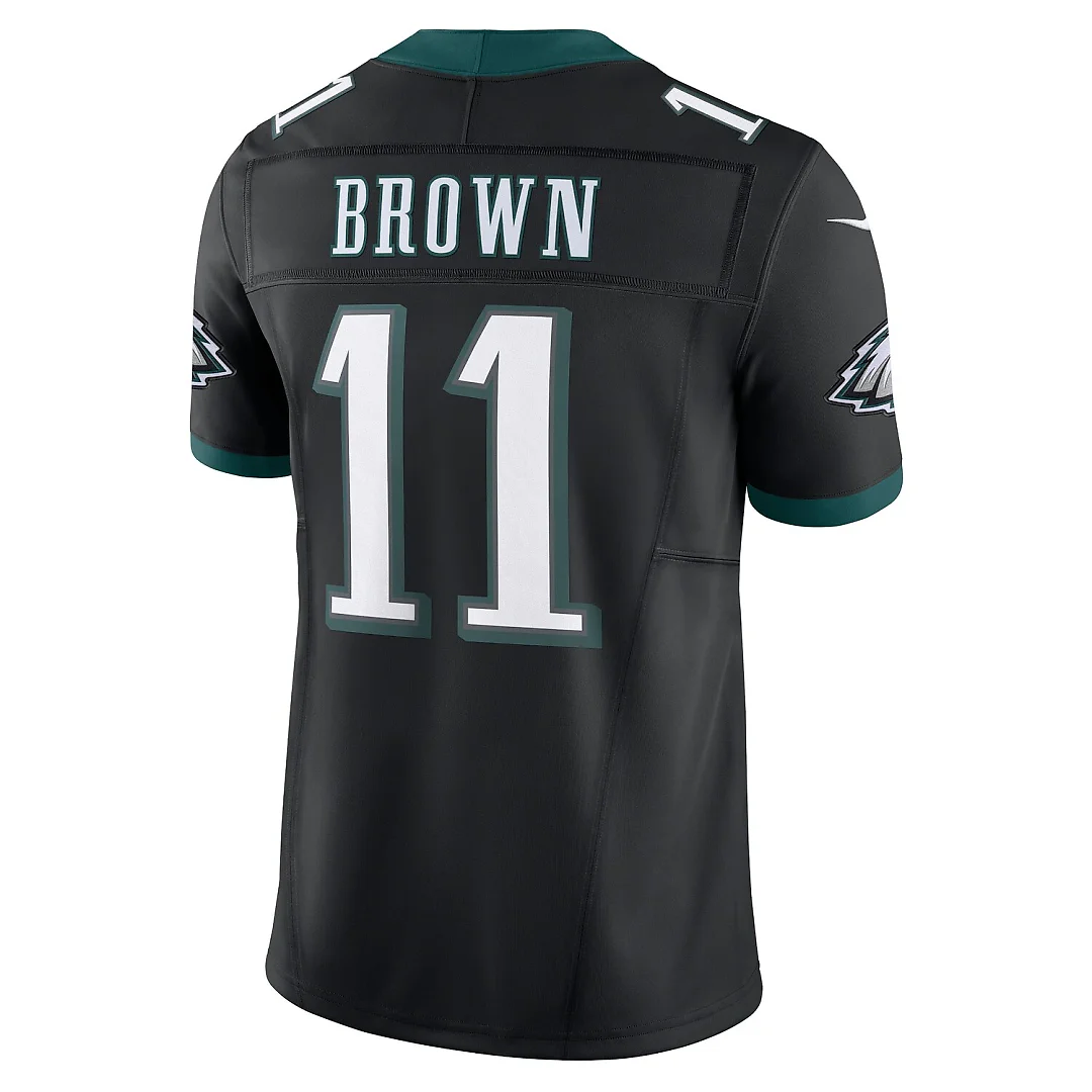 Zennovawear A.J. Brown Philadelphia Eagles Alternate Vapor FUSE. Limited Jersey - Black