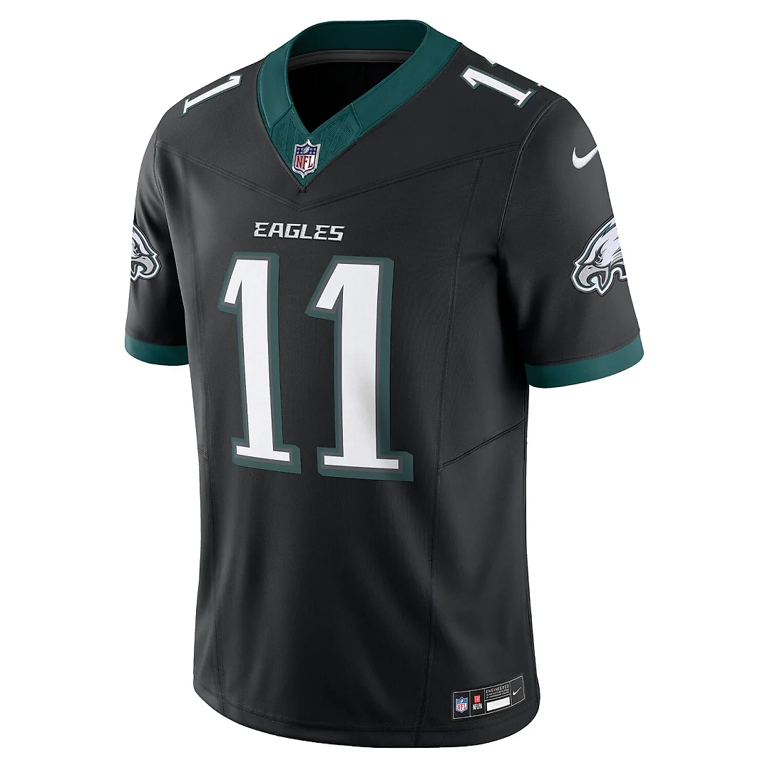 Zennovawear A.J. Brown Philadelphia Eagles Alternate Vapor FUSE. Limited Jersey - Black