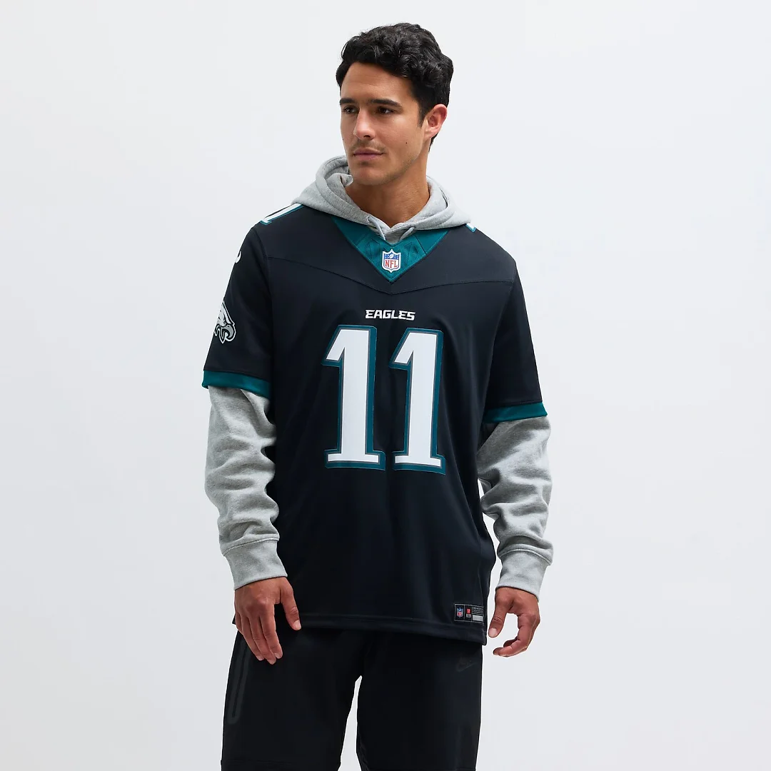 Zennovawear A.J. Brown Philadelphia Eagles Alternate Vapor FUSE. Limited Jersey - Black