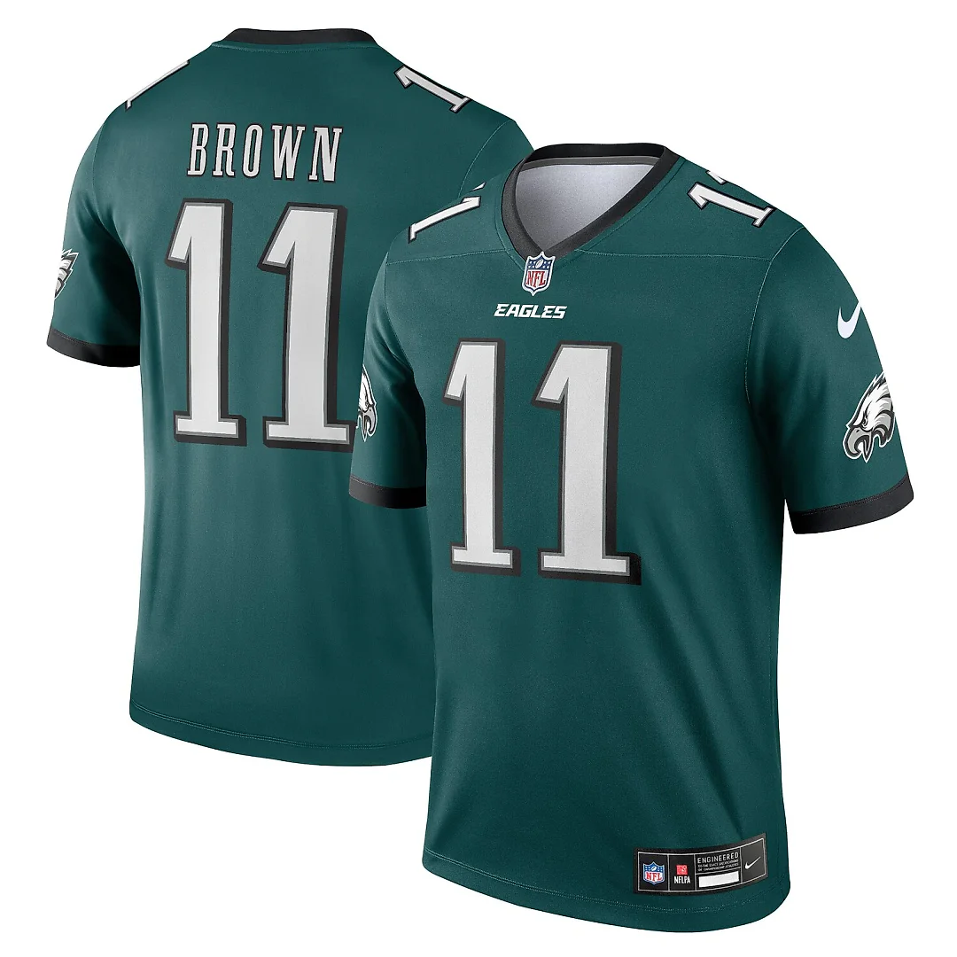 Zennovawear A.J. Brown Philadelphia Eagles Legend Player Performance Top - Green