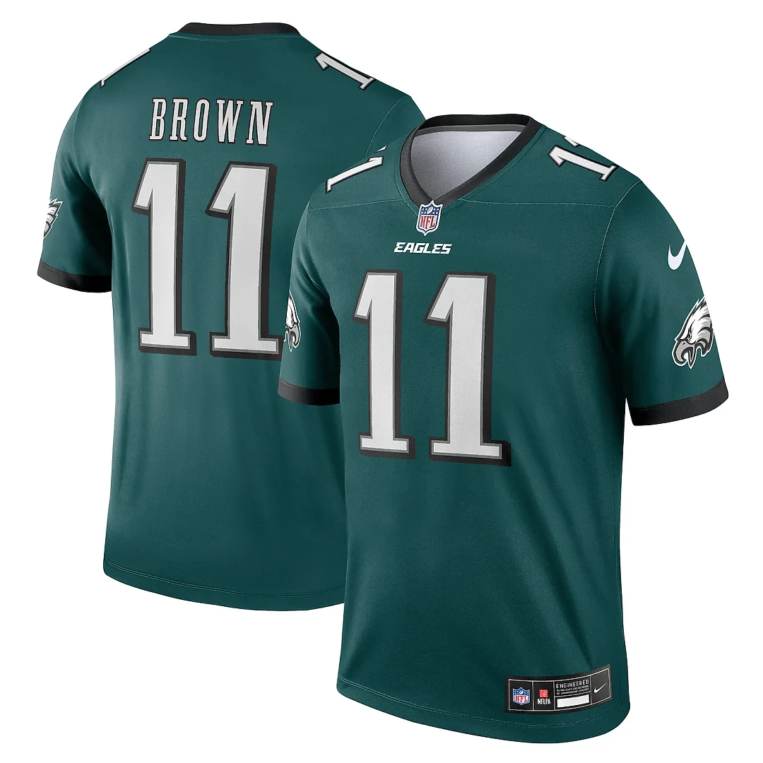Zennovawear A.J. Brown Philadelphia Eagles Legend Player Performance Top - Green