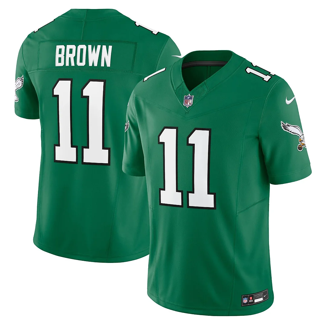 Zennovawear A.J. Brown Philadelphia Eagles Vapor FUSE. Limited Jersey - Kelly Green