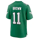 Zennovawear A.J. Brown Philadelphia Eagles Alternate Game Player Jersey - Kelly Green