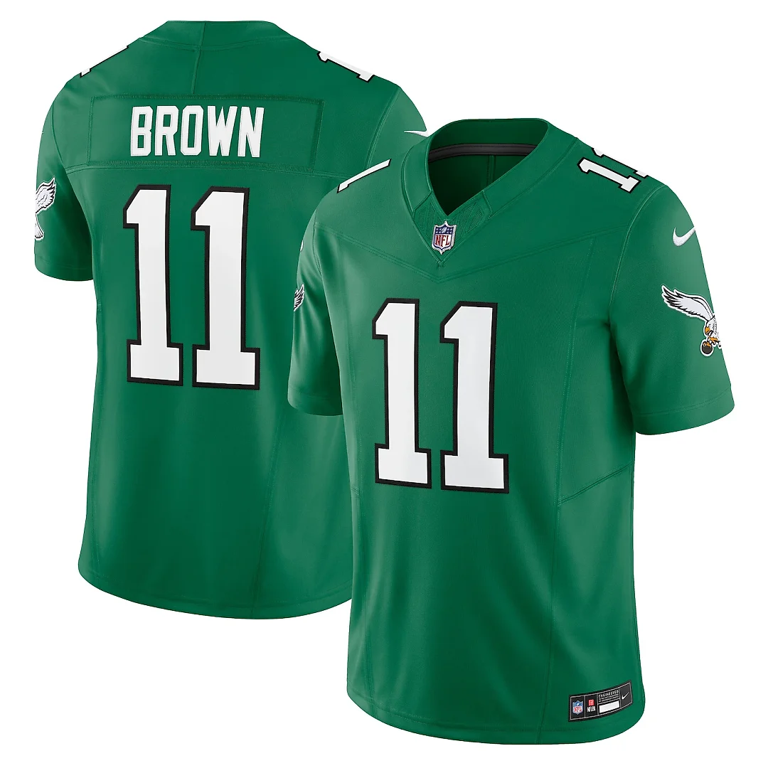 Zennovawear A.J. Brown Philadelphia Eagles Vapor FUSE. Limited Jersey - Kelly Green
