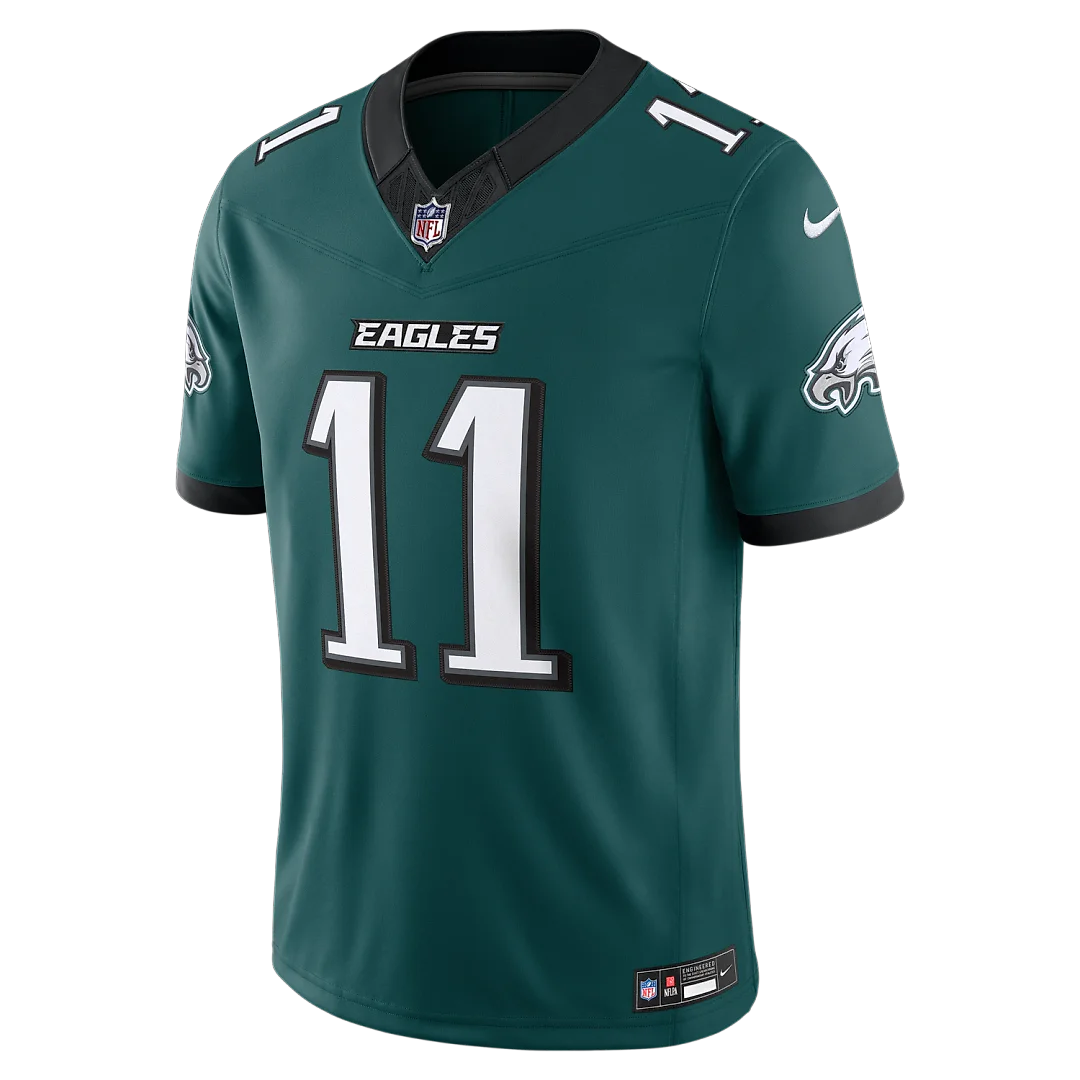 Zennovawear A.J. Brown Philadelphia Eagles Team Vapor FUSE. Stitched Limited Jersey - Midnight Green