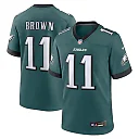 Zennovawear A.J. Brown Philadelphia Eagles Team Game Jersey - Midnight Green