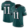 Zennovawear A.J. Brown Philadelphia Eagles Team Vapor FUSE. Stitched Limited Jersey - Midnight Green