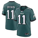 Zennovawear A.J. Brown Philadelphia Eagles Team Game Jersey - Midnight Green