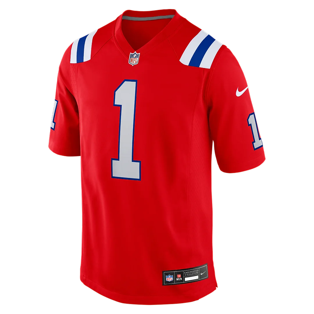Zennovawear A.J. Brown New England Patriots Game Jersey - Red