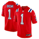 Zennovawear A.J. Brown New England Patriots Game Jersey - Red