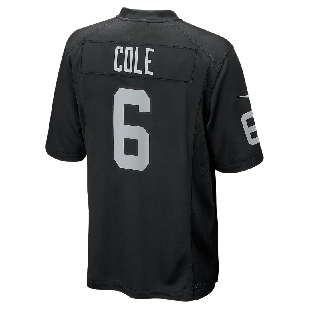 Zennovawear AJ Cole Las Vegas Raiders Game Jersey - Black