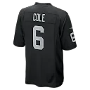 Zennovawear AJ Cole Las Vegas Raiders Game Jersey - Black