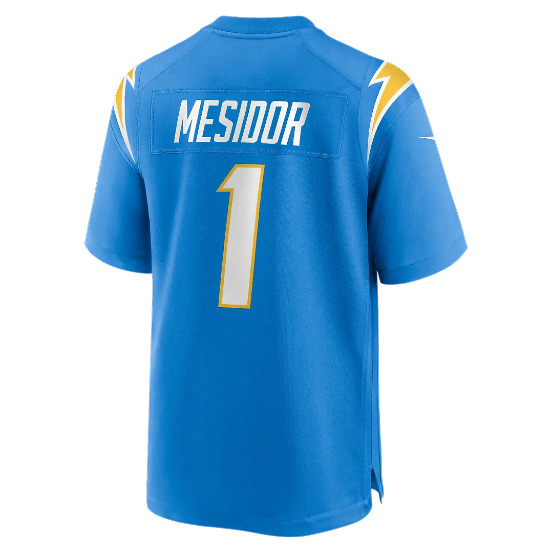Zennovawear Akheem Mesidor Los Angeles Chargers 2026 NFL Draft First Round Pick No. 22 Team Game Jersey - Powder Blue