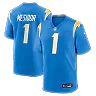 Zennovawear Akheem Mesidor Los Angeles Chargers 2026 NFL Draft First Round Pick No. 22 Team Game Jersey - Powder Blue