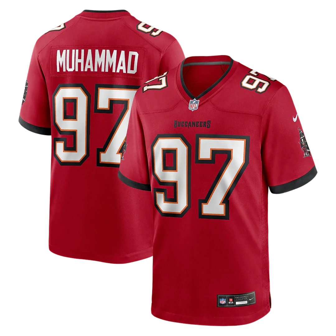 Zennovawear Al-Quadin Muhammad Tampa Bay Buccaneers Team Game Jersey - Red
