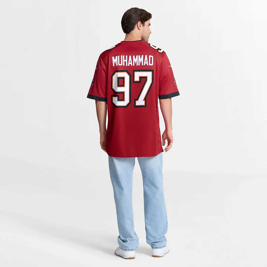 Zennovawear Al-Quadin Muhammad Tampa Bay Buccaneers Team Game Jersey - Red