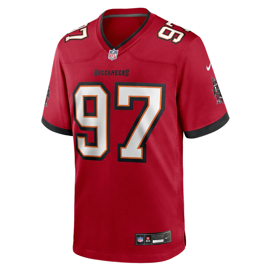 Zennovawear Al-Quadin Muhammad Tampa Bay Buccaneers Team Game Jersey - Red