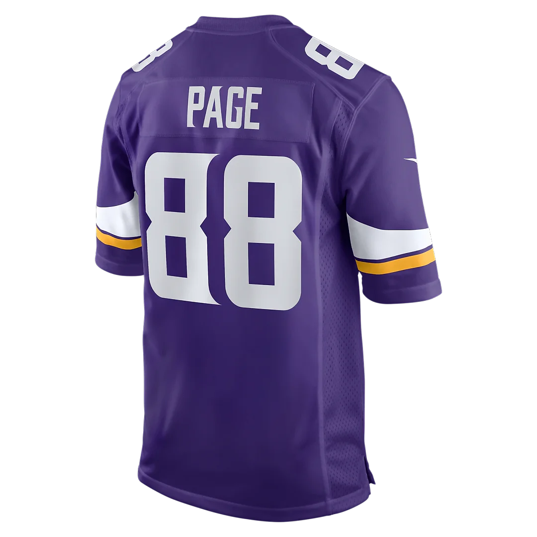 Zennovawear Alan Page Minnesota Vikings Game Retired Player Jersey - Purple