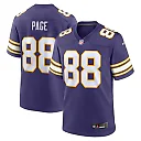 Zennovawear Alan Page Minnesota Vikings Retired Player Alternate Game Jersey - Purple