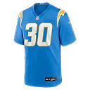 Zennovawear Alec Ingold Los Angeles Chargers Team Game Jersey - Powder Blue