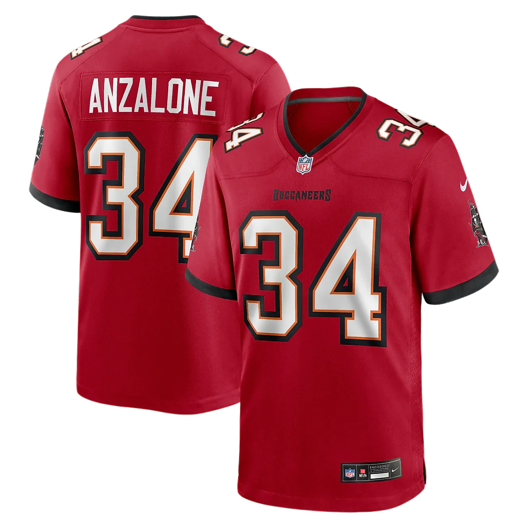 Zennovawear Alex Anzalone Tampa Bay Buccaneers Team Game Jersey - Red