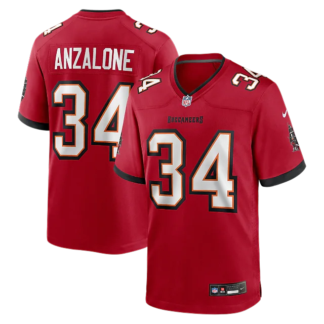 Zennovawear Alex Anzalone Tampa Bay Buccaneers Team Game Jersey - Red