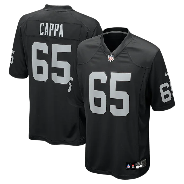 Zennovawear Alex Cappa Las Vegas Raiders Team Game Jersey - Black