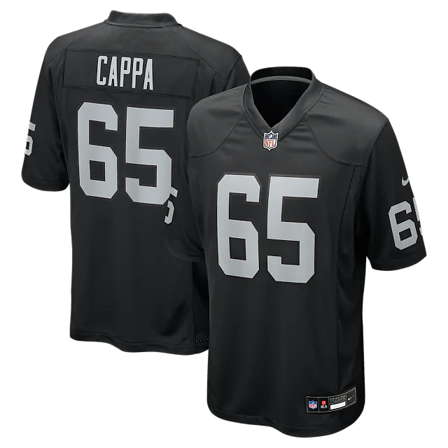 Zennovawear Alex Cappa Las Vegas Raiders Team Game Jersey - Black