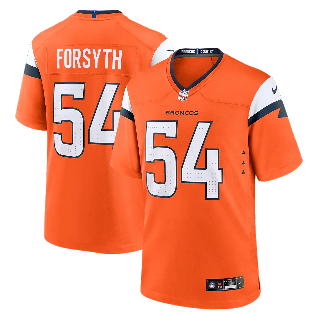 Zennovawear Alex Forsyth Denver Broncos Team Game Jersey - Orange
