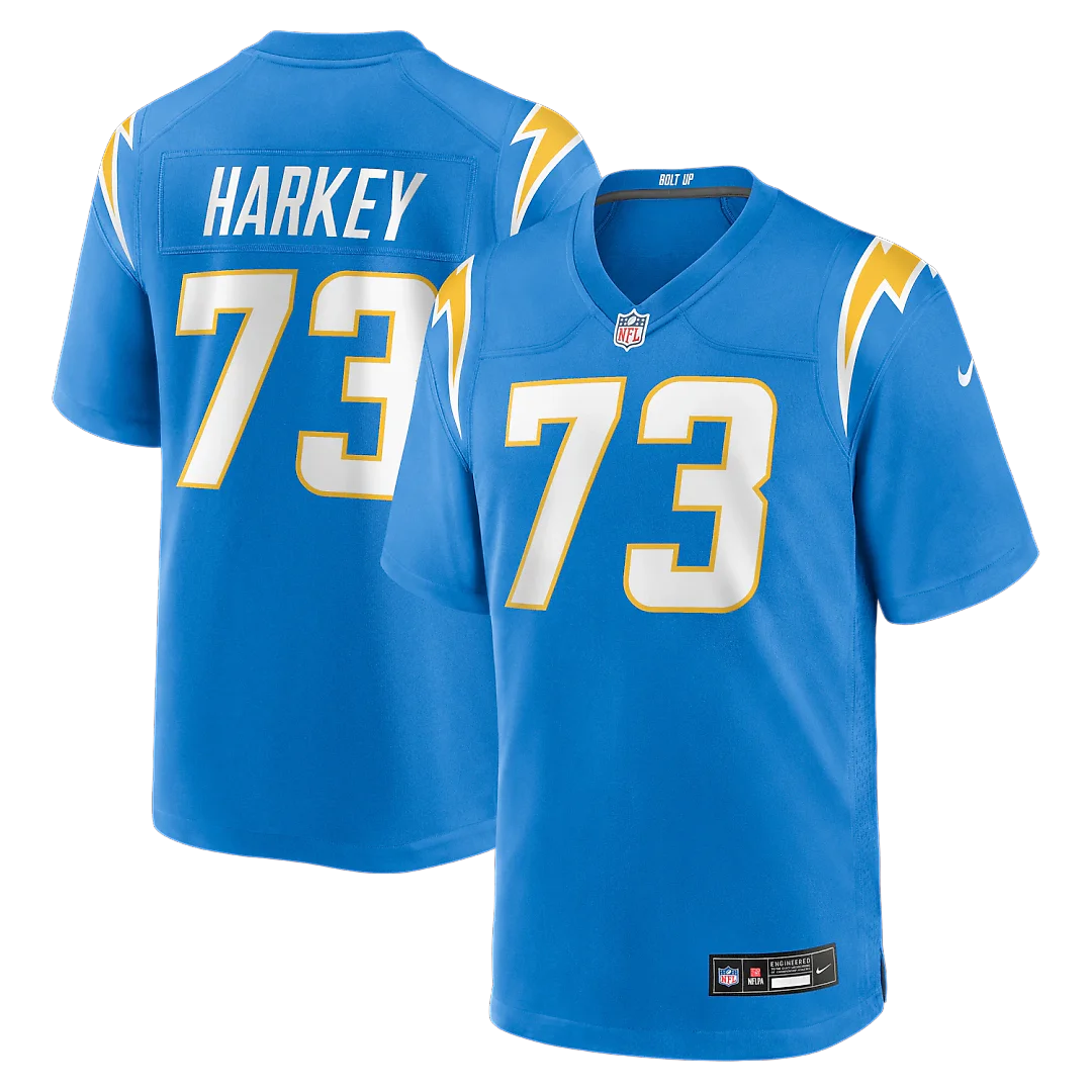 Zennovawear Alex Harkey Los Angeles Chargers Team Game Jersey - Powder Blue