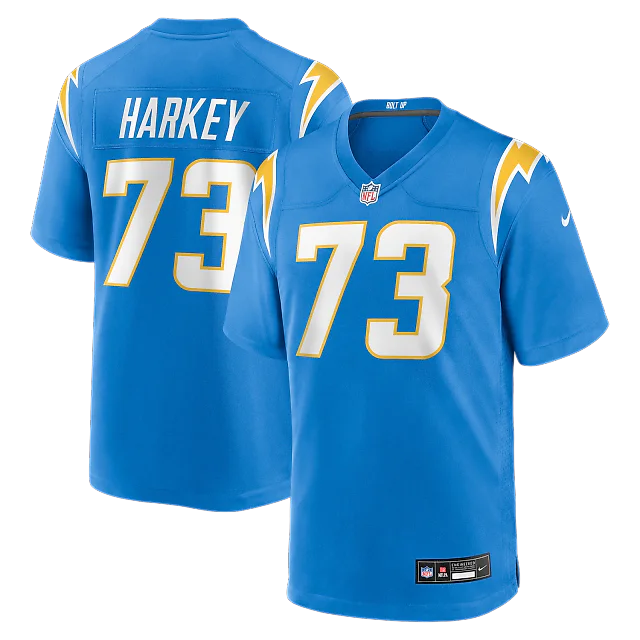 Zennovawear Alex Harkey Los Angeles Chargers Team Game Jersey - Powder Blue