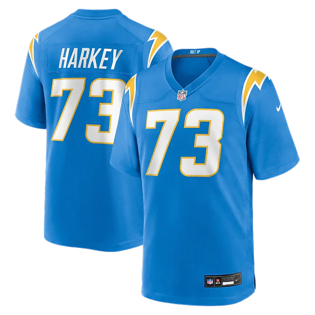 Zennovawear Alex Harkey Los Angeles Chargers Team Game Jersey - Powder Blue